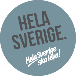 HELA SVERIGE. Hela Sverige ska leva! Logotyp.