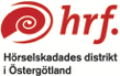hrf. Hörselskadades distrikt i Östergötland logotyp.