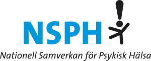 NSPH! Nationell Samverkan för Psykisk Hälsa logotyp.